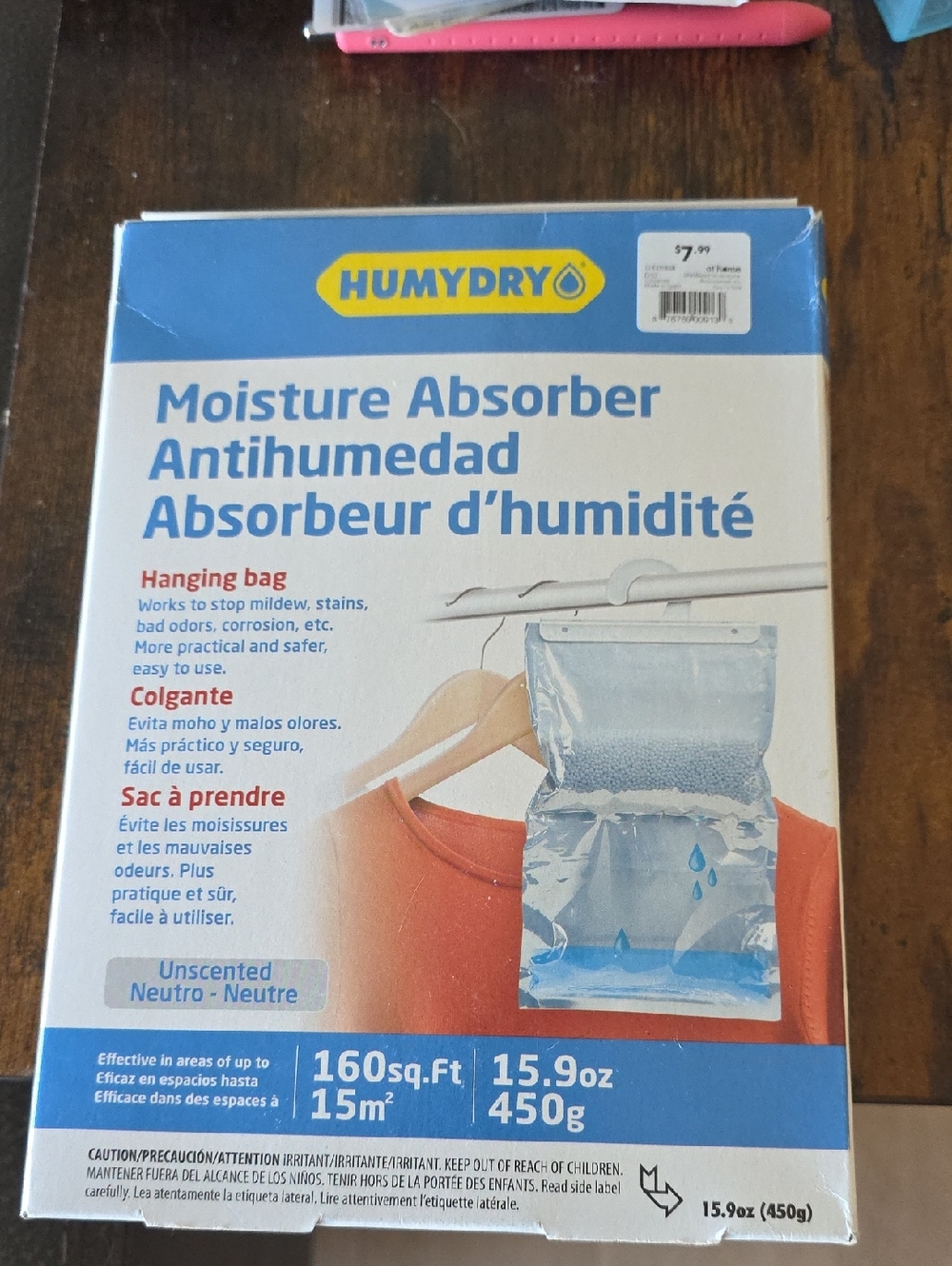 Humydry Moisture Absorber Hanging Bag - Blue & White